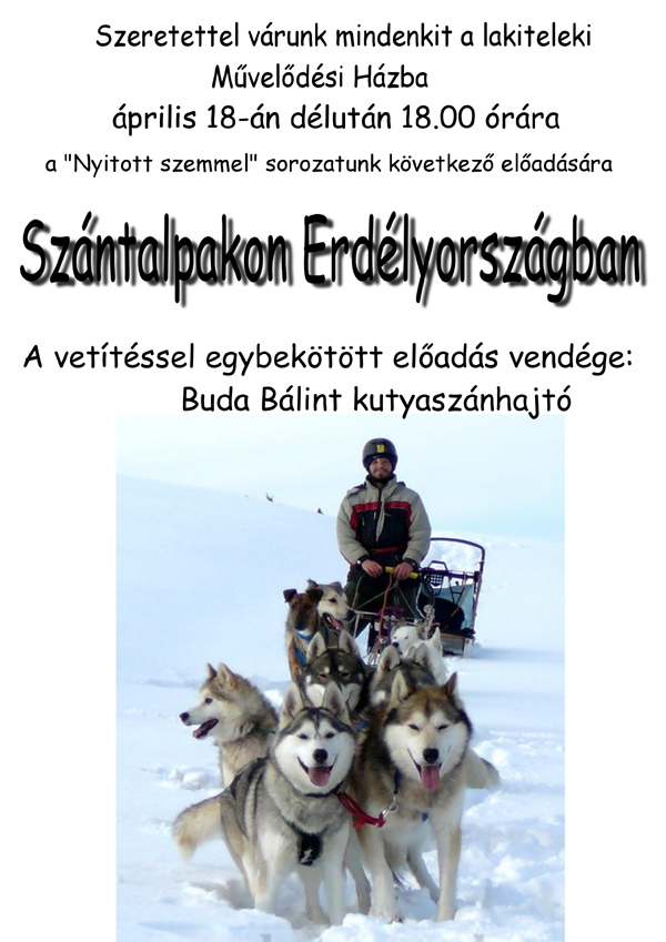 Nyitott szemmel: Szántalpakon Erdélyországban