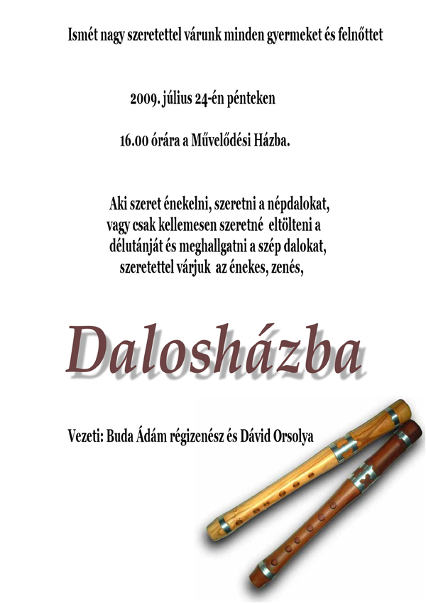 Dalosház a Művházban