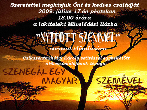 Nyitott szemmel: Szenegál egy magyar szemével