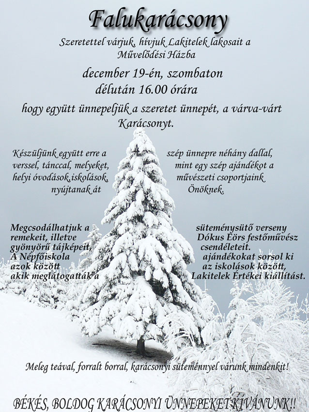 Falukarácsony 2009