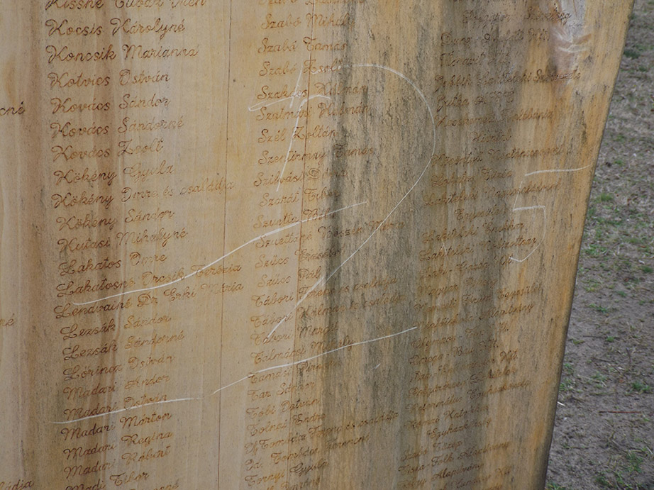 Rongálások a falu területén