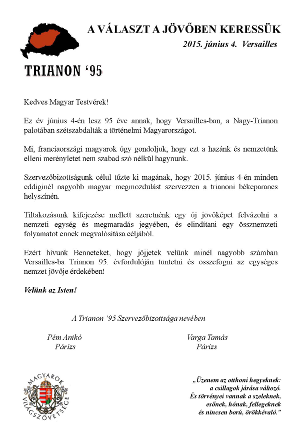 Trianon emléknap