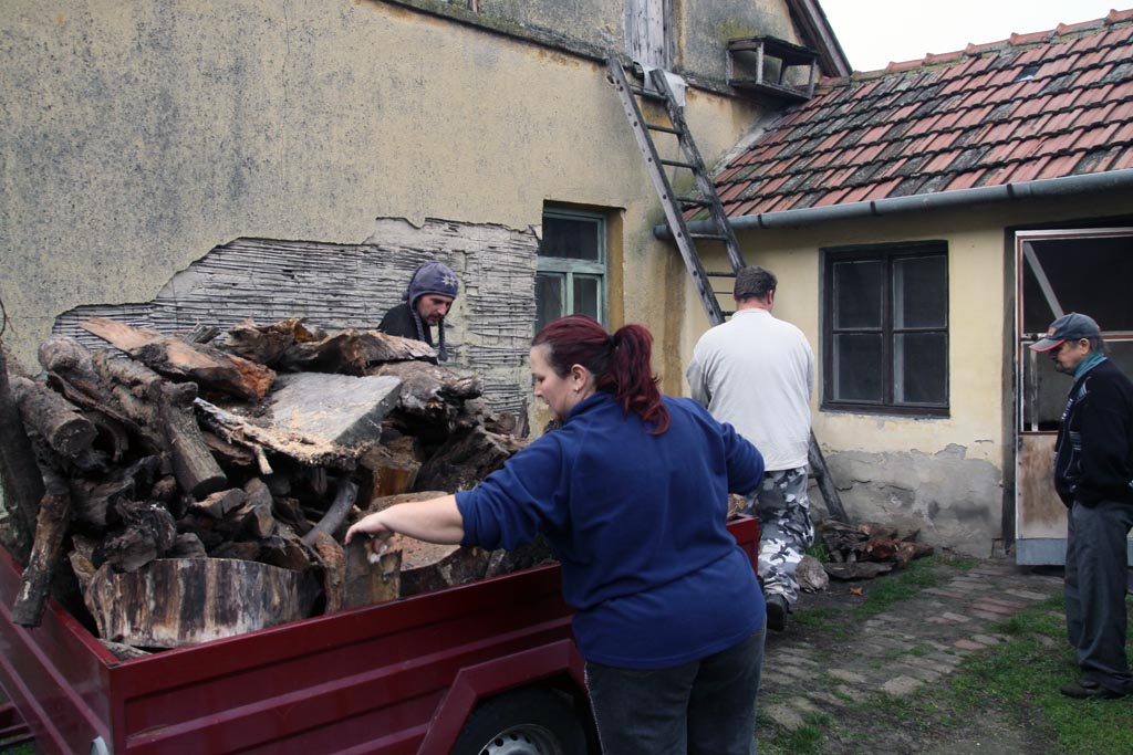 Tűzifát kapott a rászorult