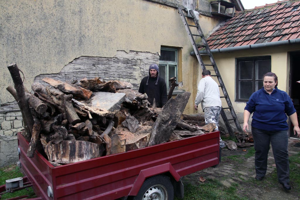 Tűzifát kapott a rászorult