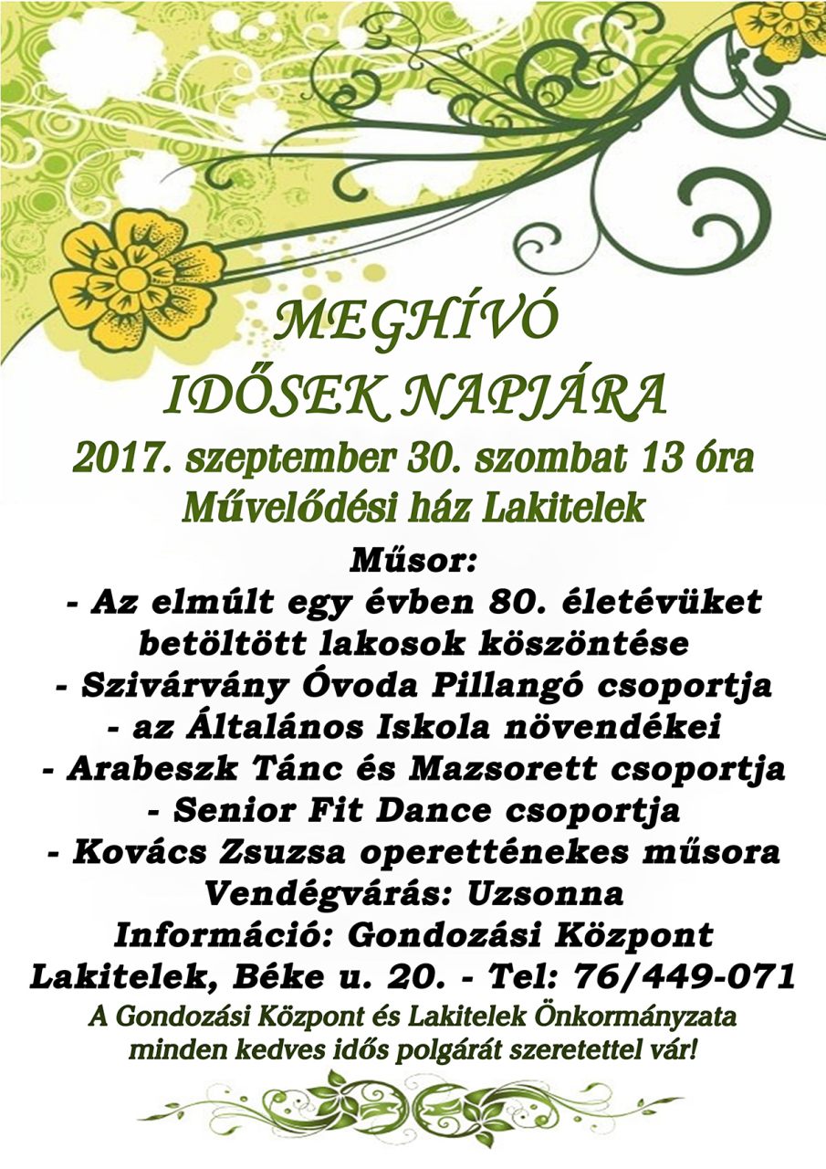 Idosek Napja 2017