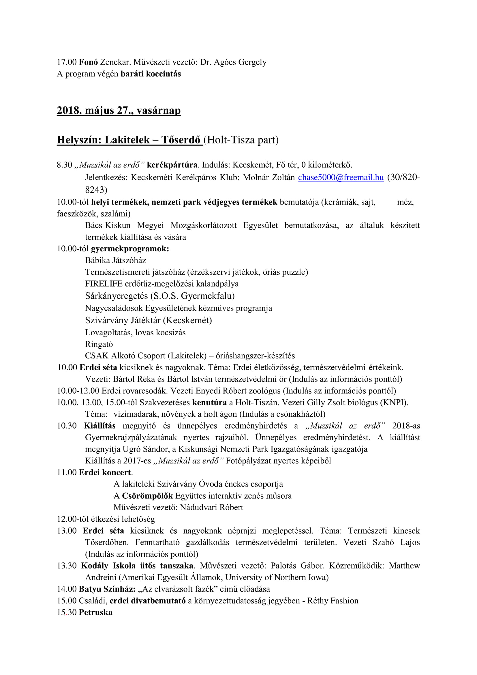 Muzsikal az erdo 2018 progi 1