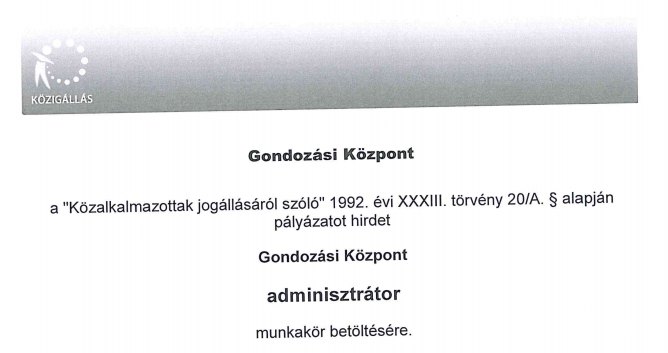 gond kozp palyazat
