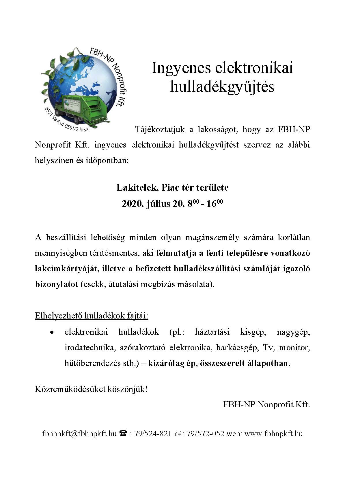 Ingyenes elektronikai hulladékgyűjtés
