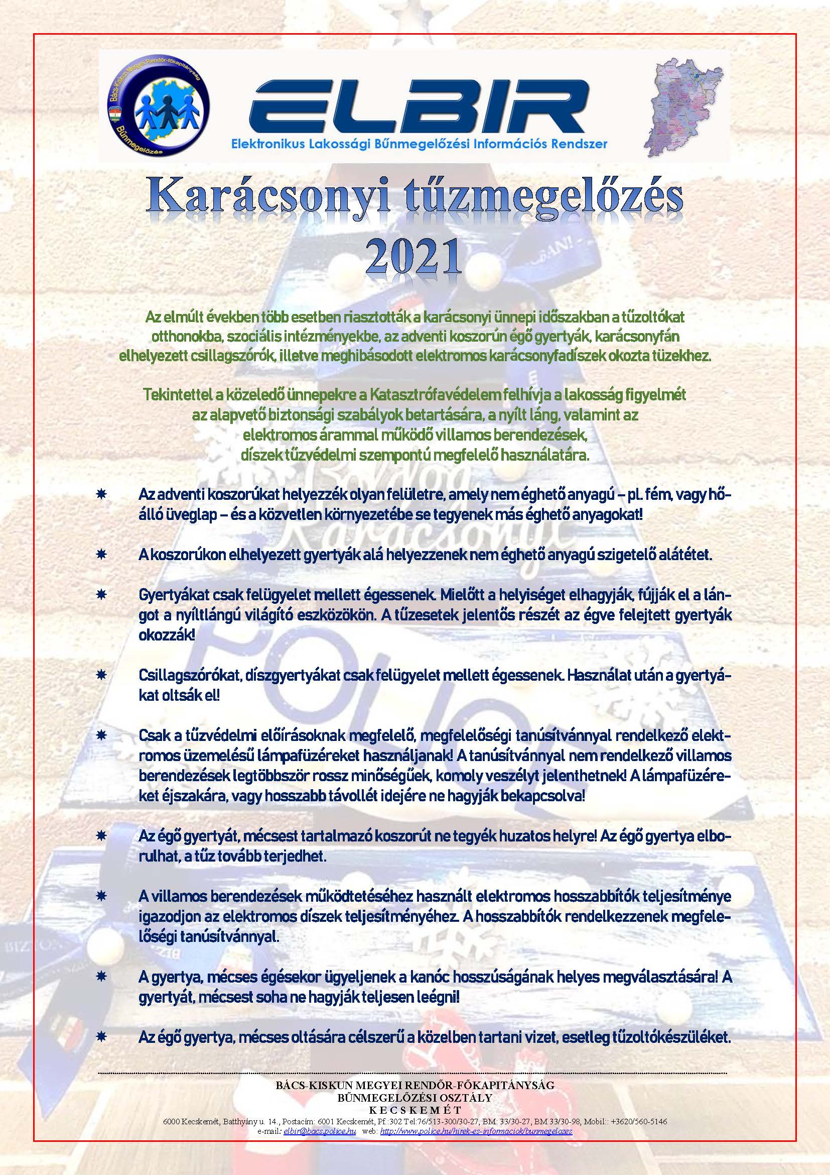 ELBIR rendszer hírei - 2021.12.13.