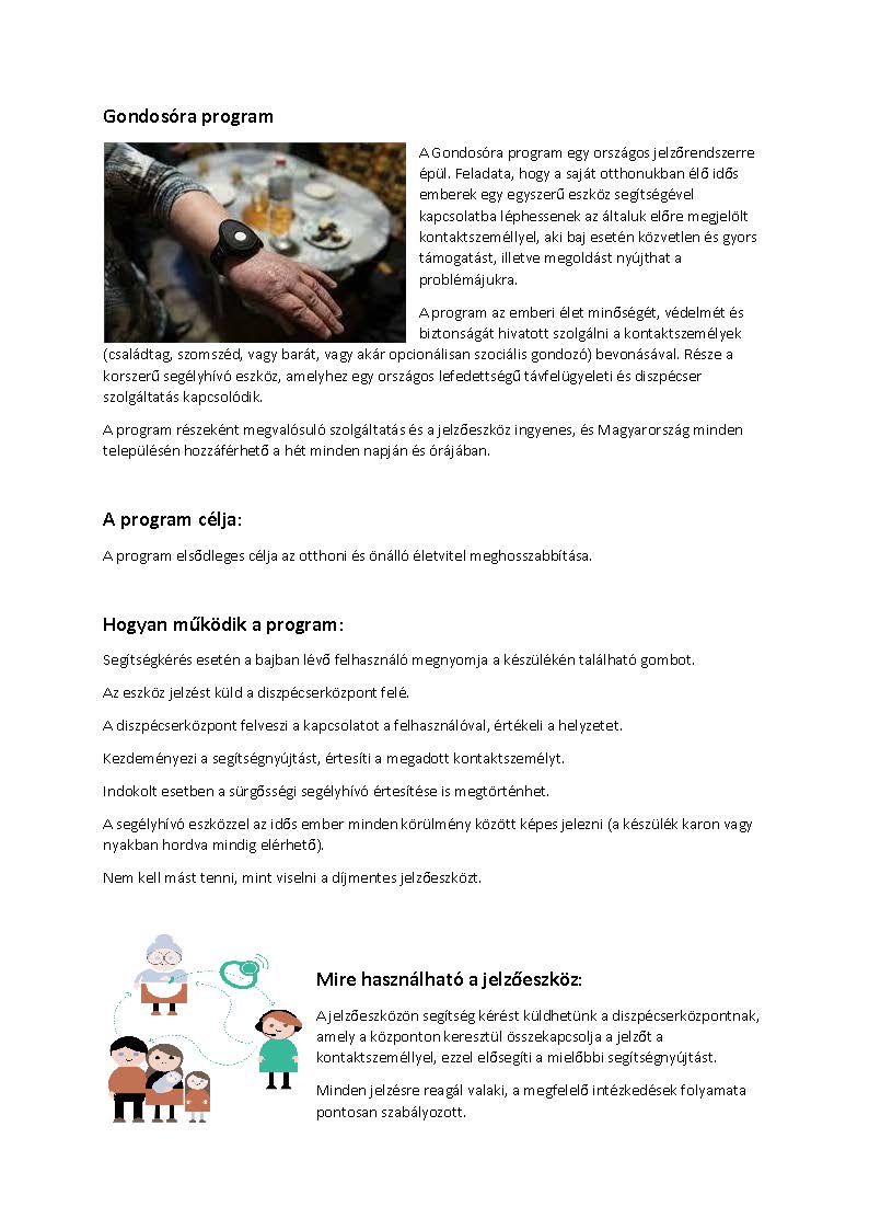 Gondosóra program képek