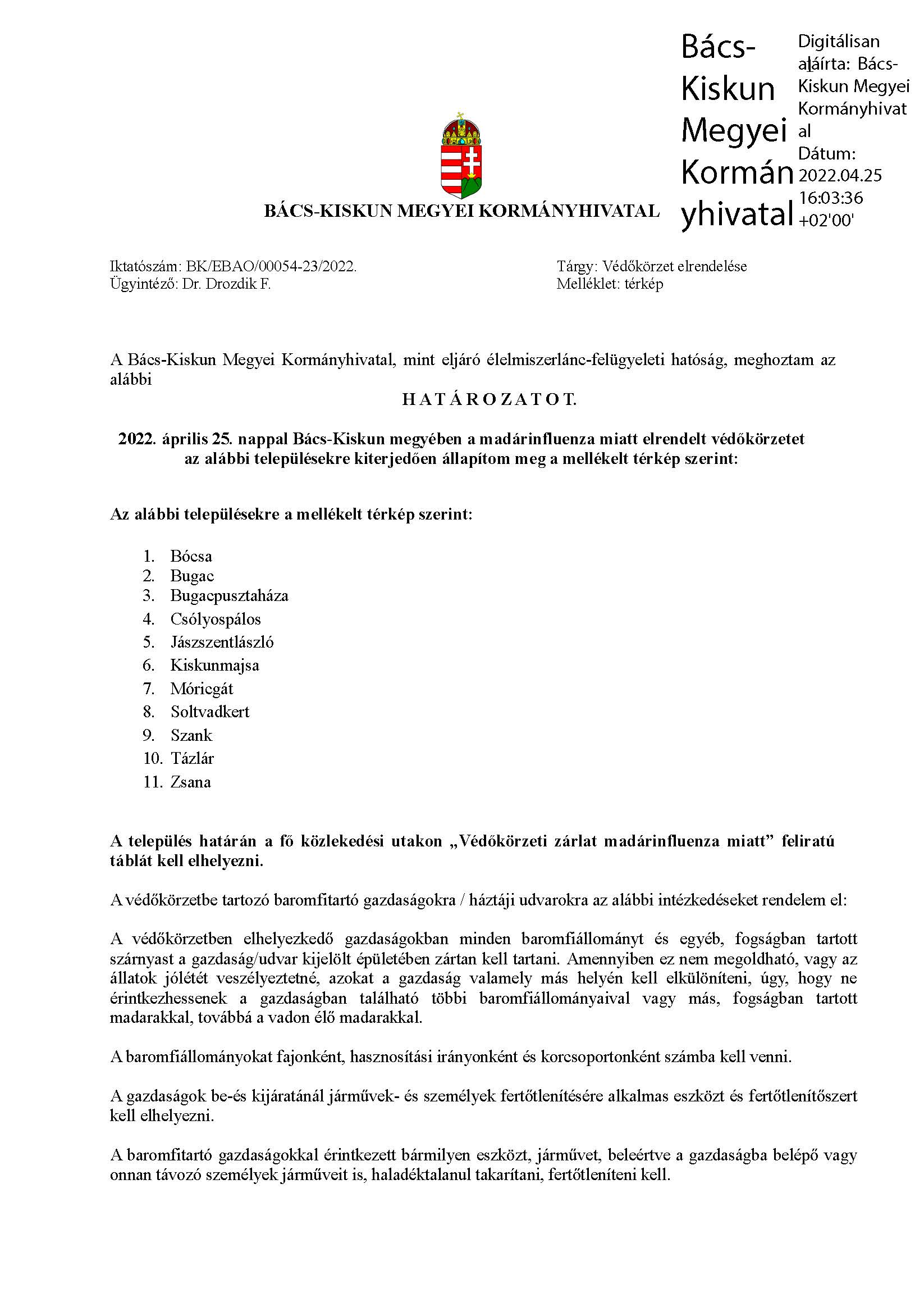 Védőkörzet 20220425