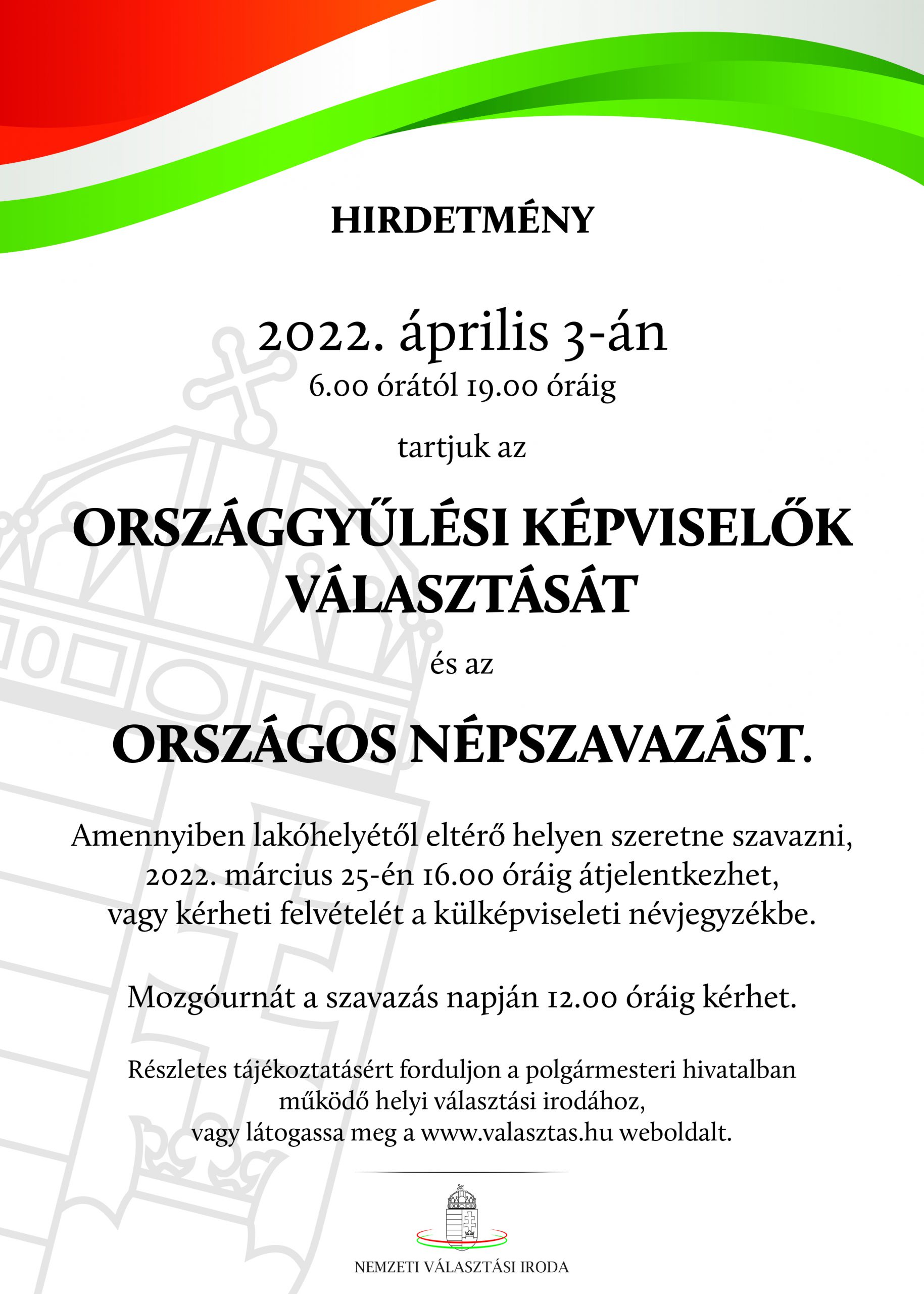 Országgyűlési választás és népszavazás 2022