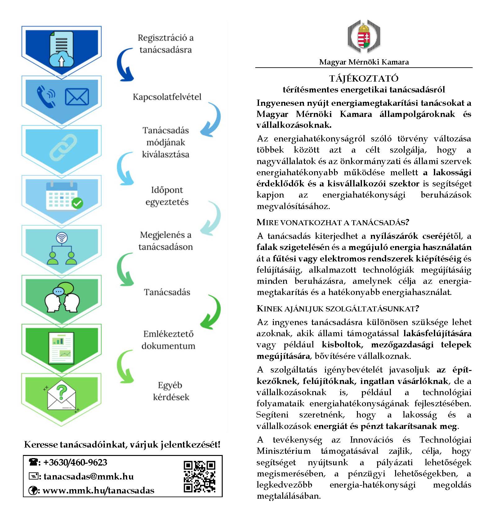 Ingyenes energetikai tanácsadás a Magyar Mérnöki Kamara által 