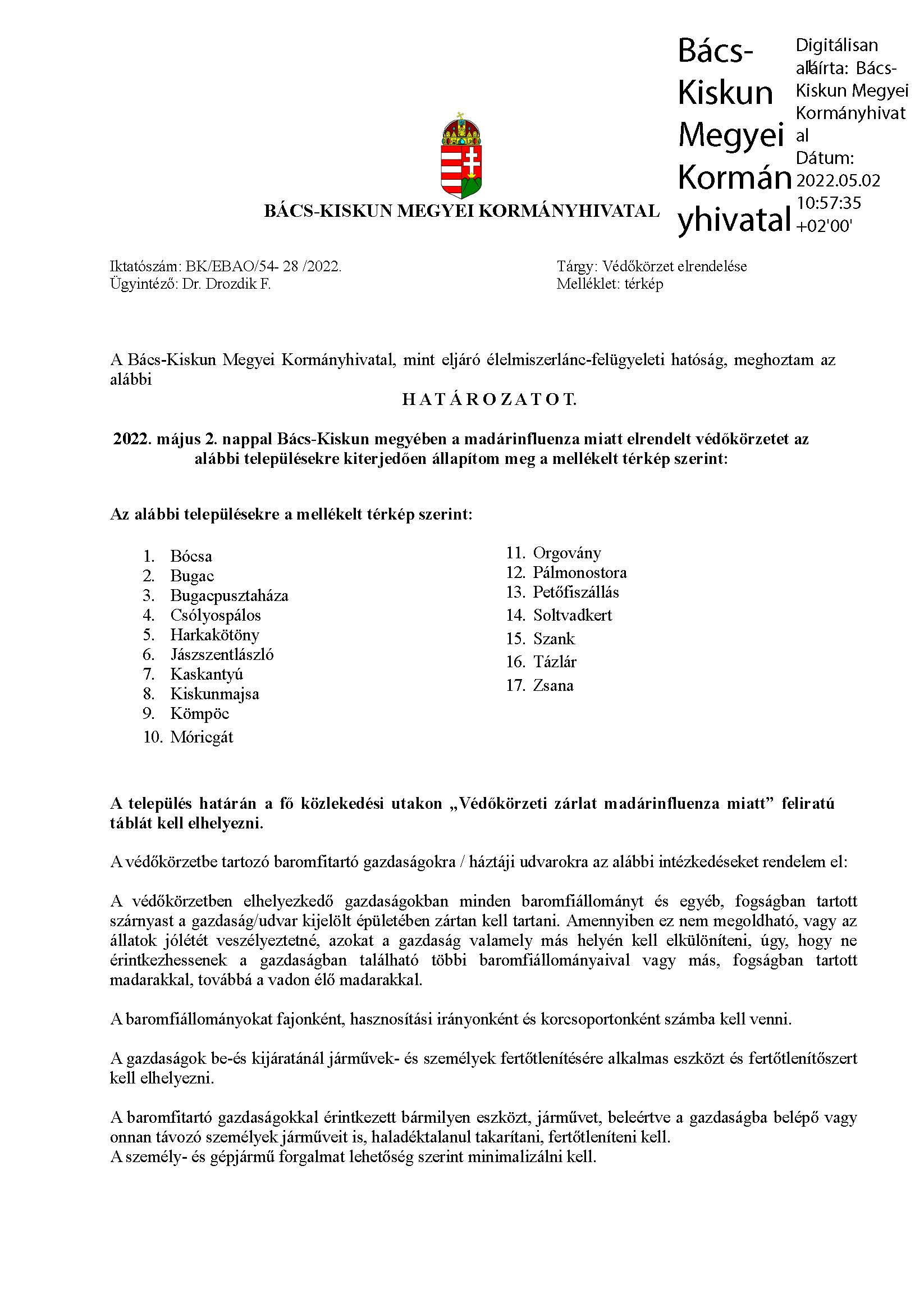 Védőkörzet 20220502