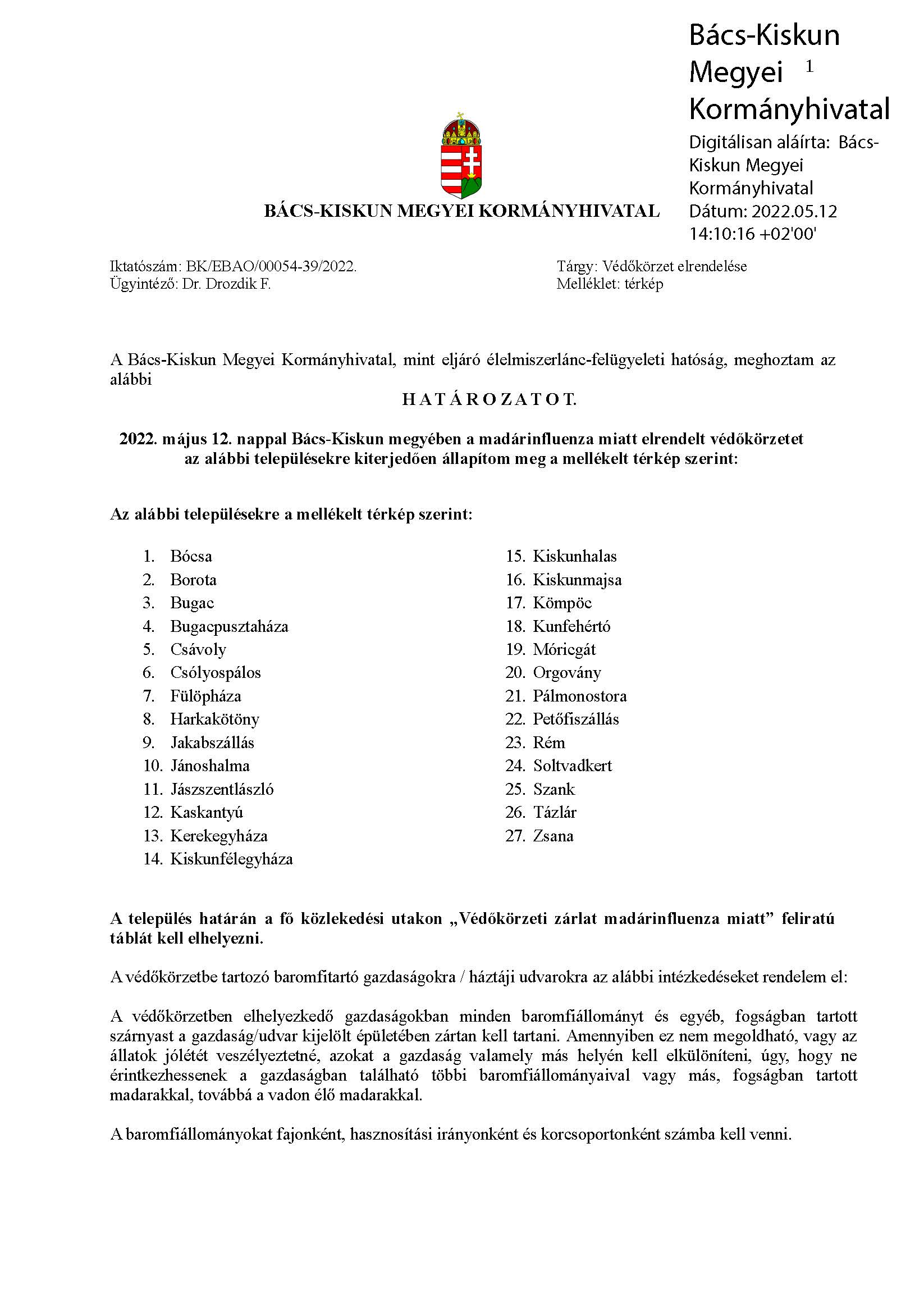 Védőkörzet 20220512