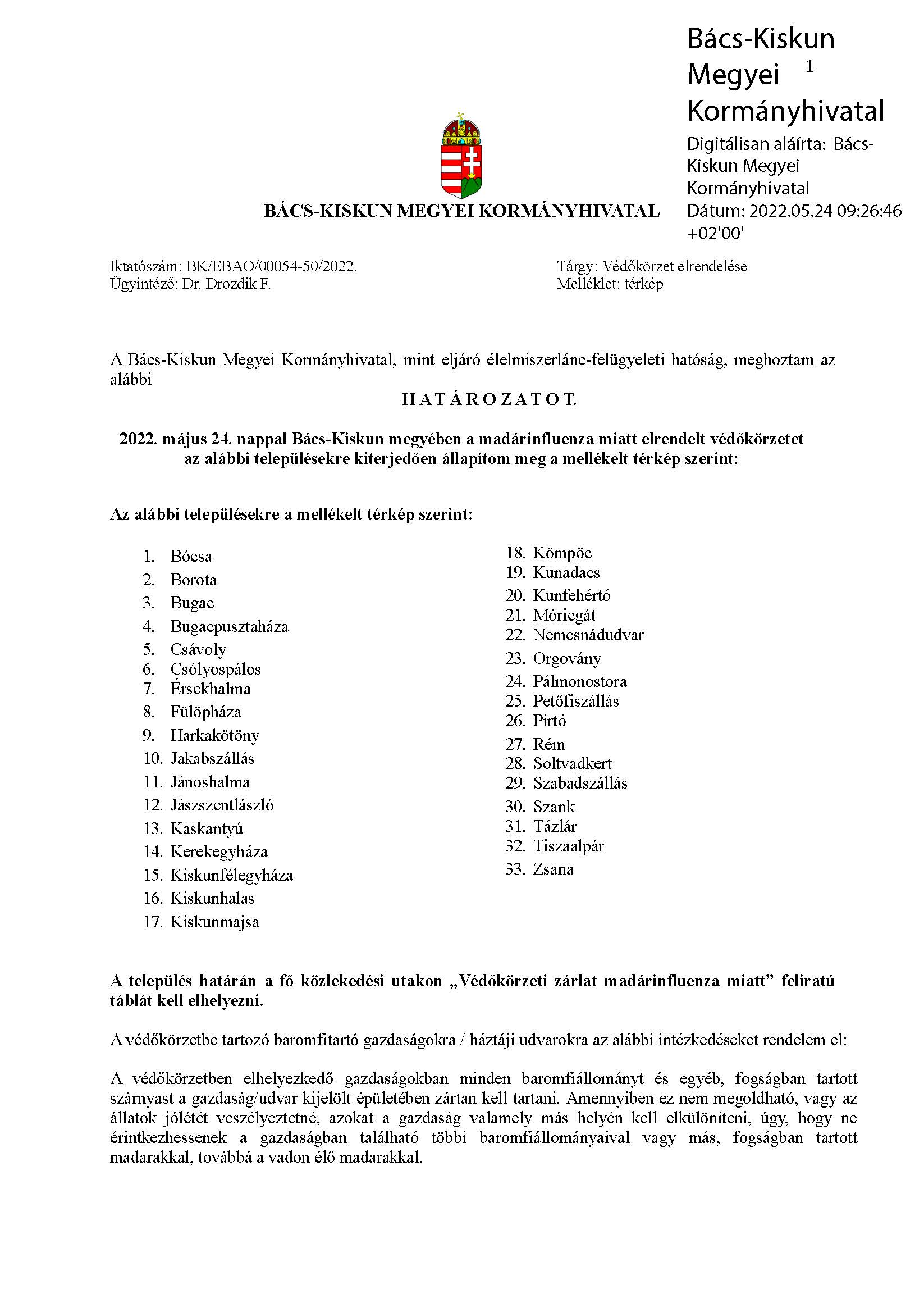 Védőkörzet 20220524