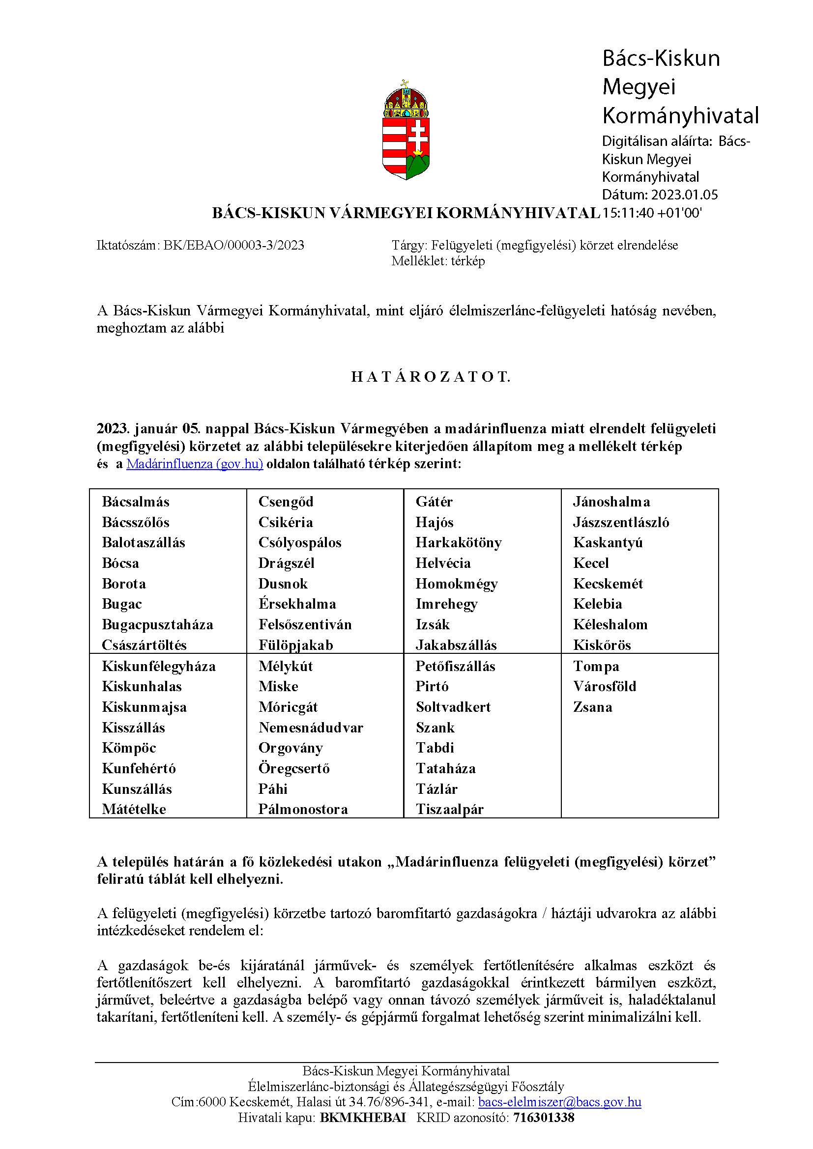 3 3 megfigyelési körzet elrendelés 20230105
