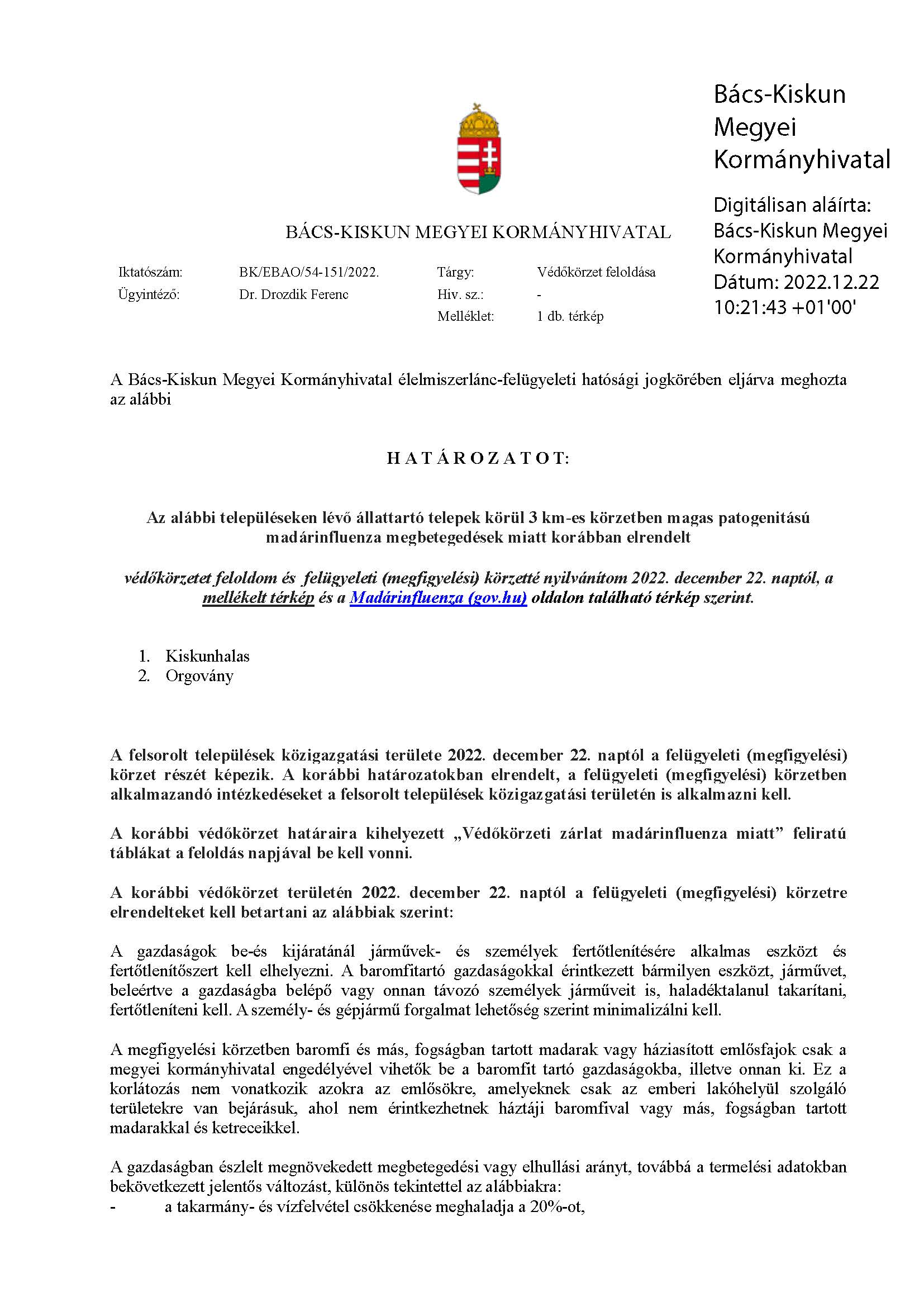 54 151 védőkörzet feloldása 20221222 oldal 1