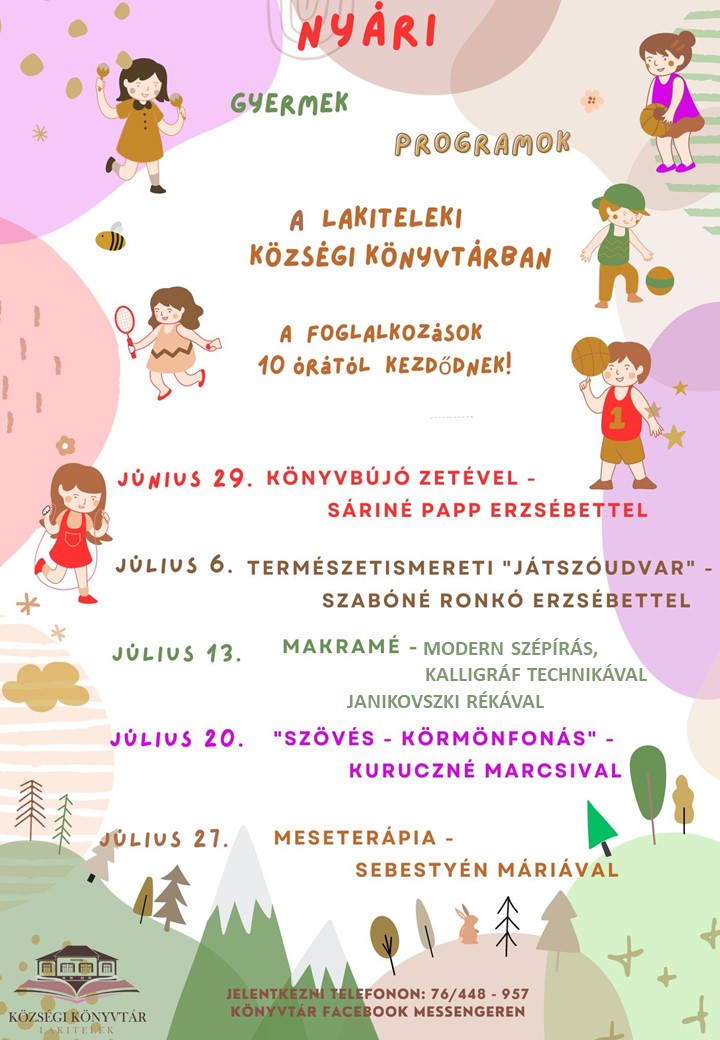 Nyári gyerekprogram