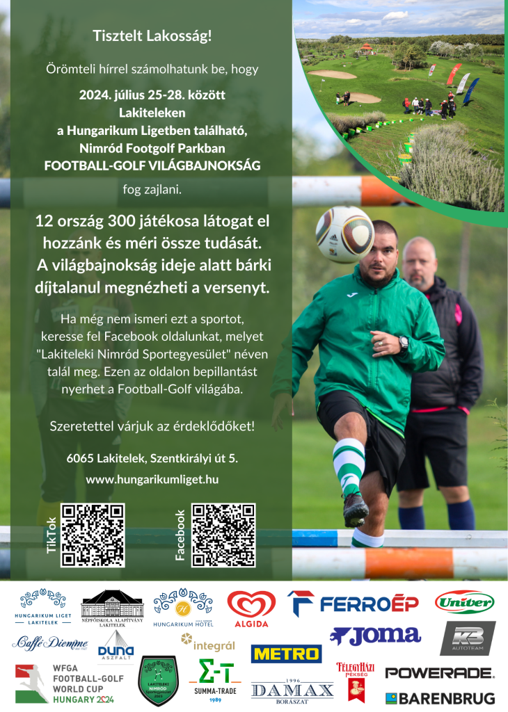 Football-golf vb plakát településekre (A4)
