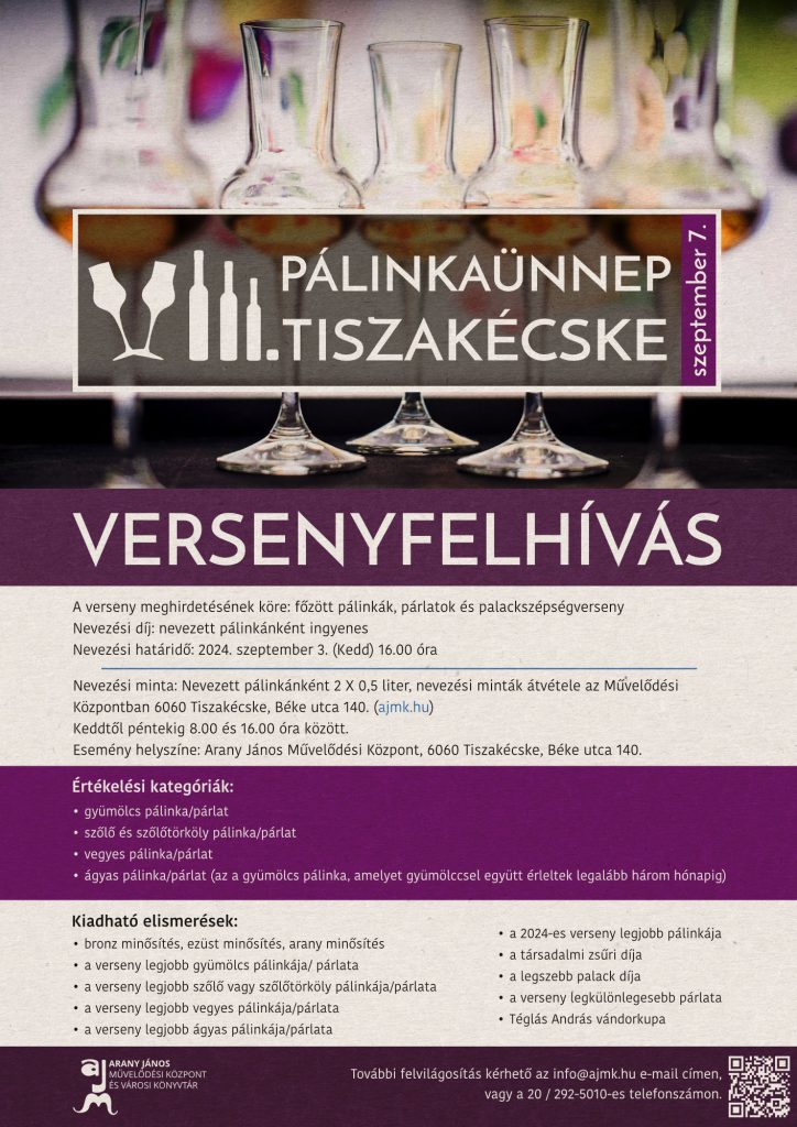 Versenyfelhívás – Pálinkaünnep
