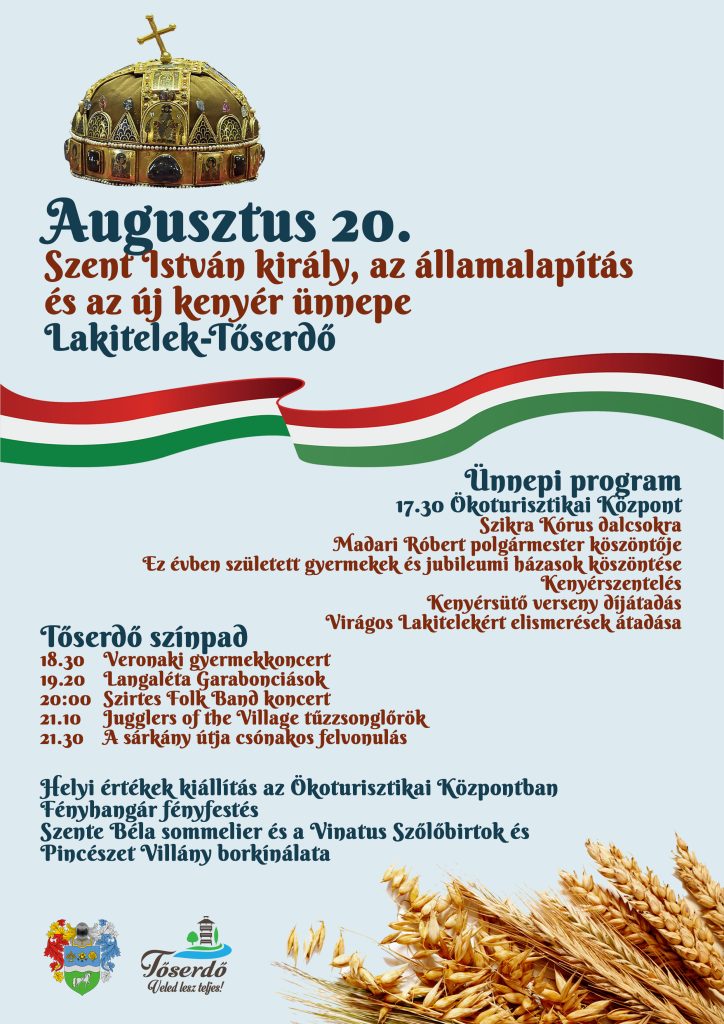 Szent István király, az államalapítás és az új kenyér ünnepe