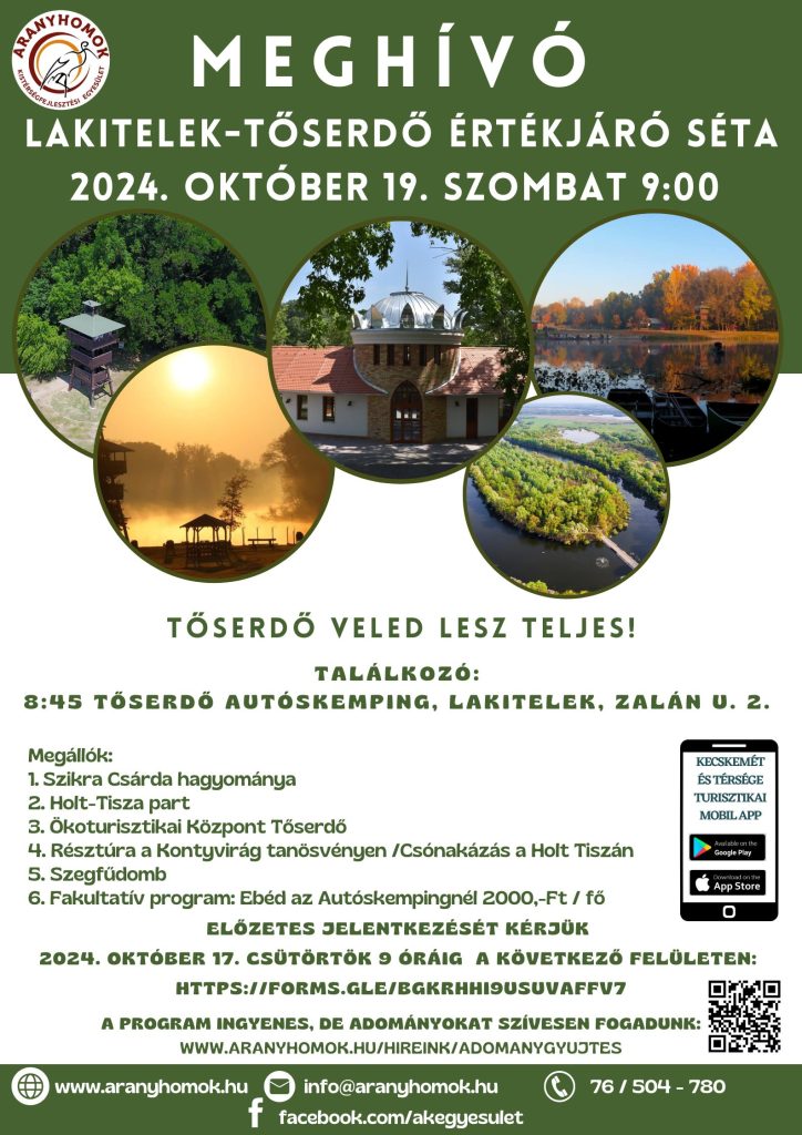 Sétáljon velünk Lakitelek-Tőserdőben! Folytatódik a Térségi Értékjáró Séta sorozat