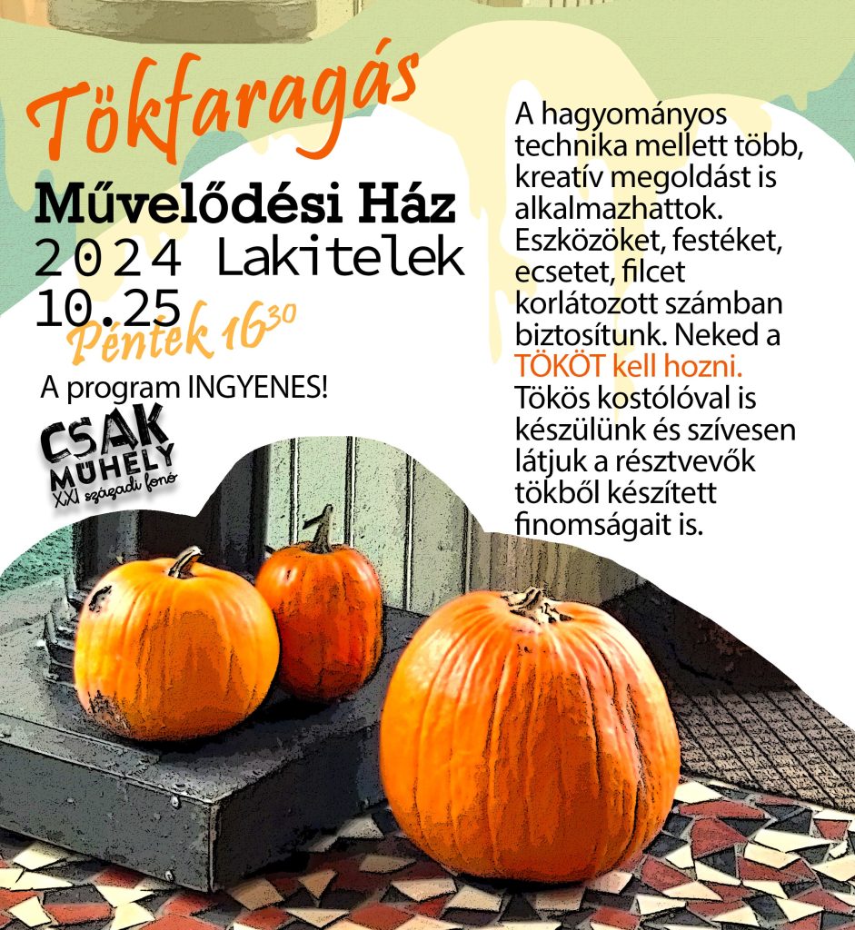 Tökfaragás a Művelődési Házban