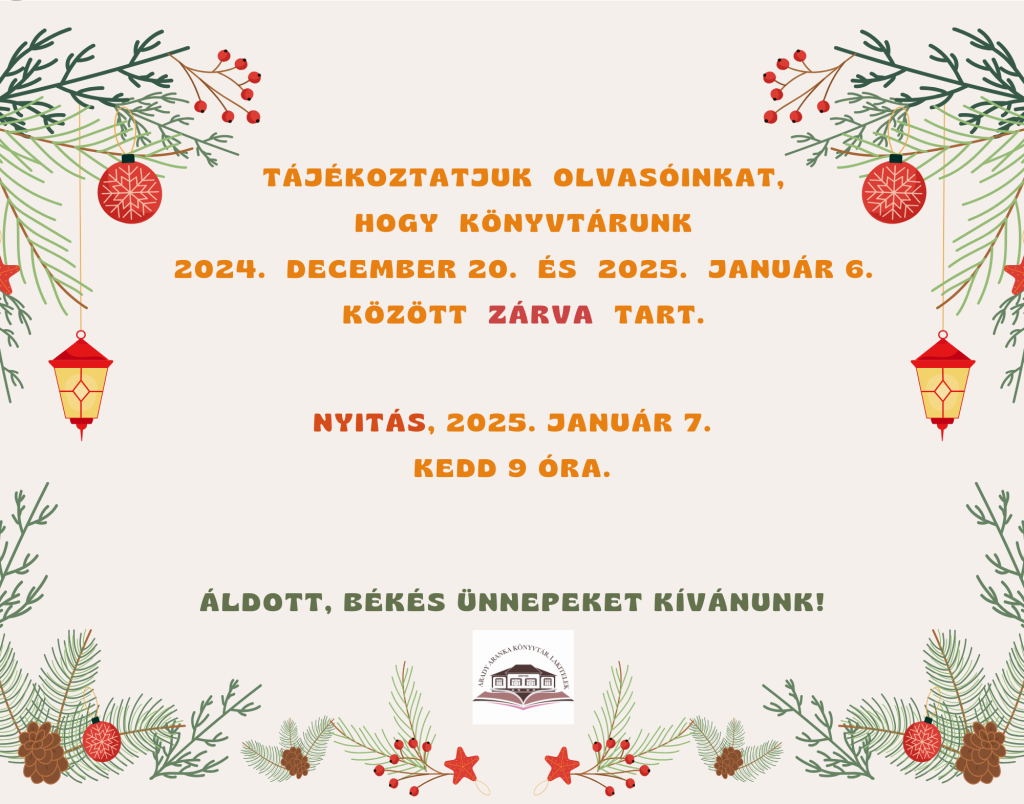 ünnepi zárva tartás