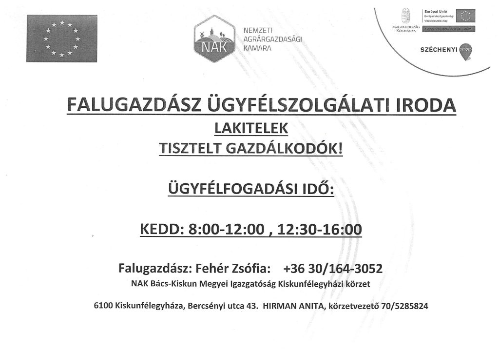 Falugazdász Ügyfélszolgálati Iroda – Lakitelek
