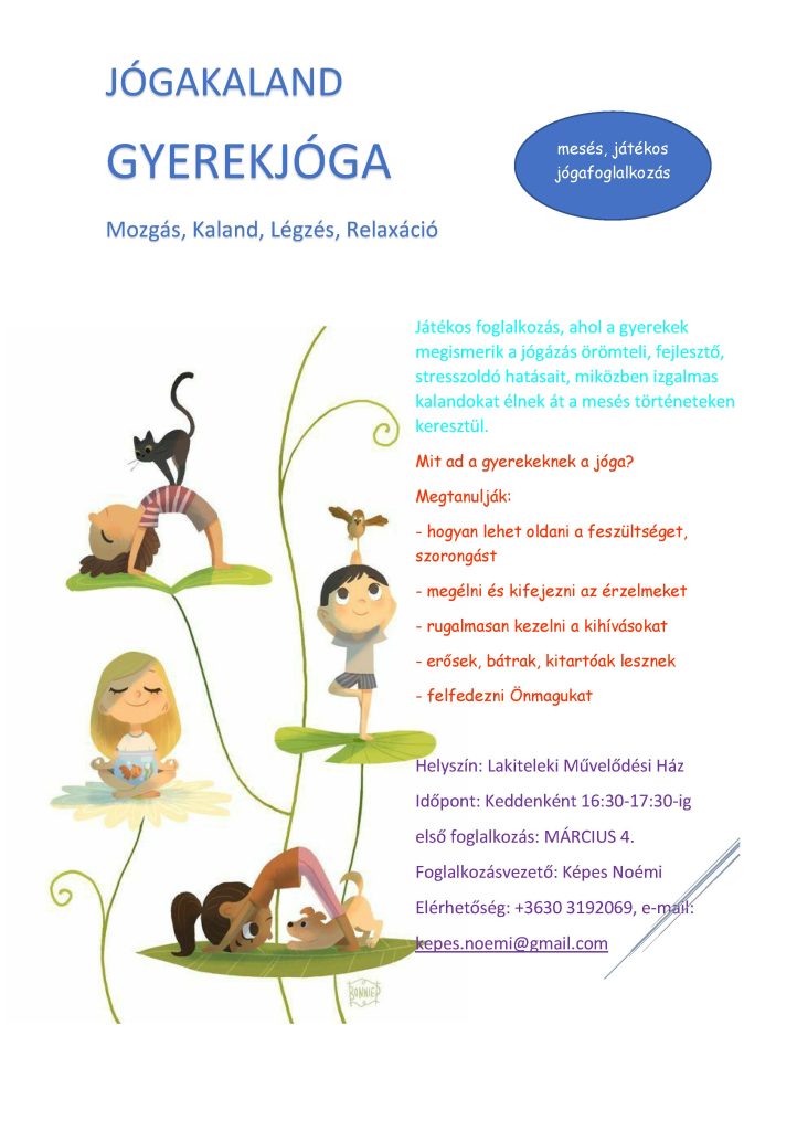 Gyerekjóga a Művházban
