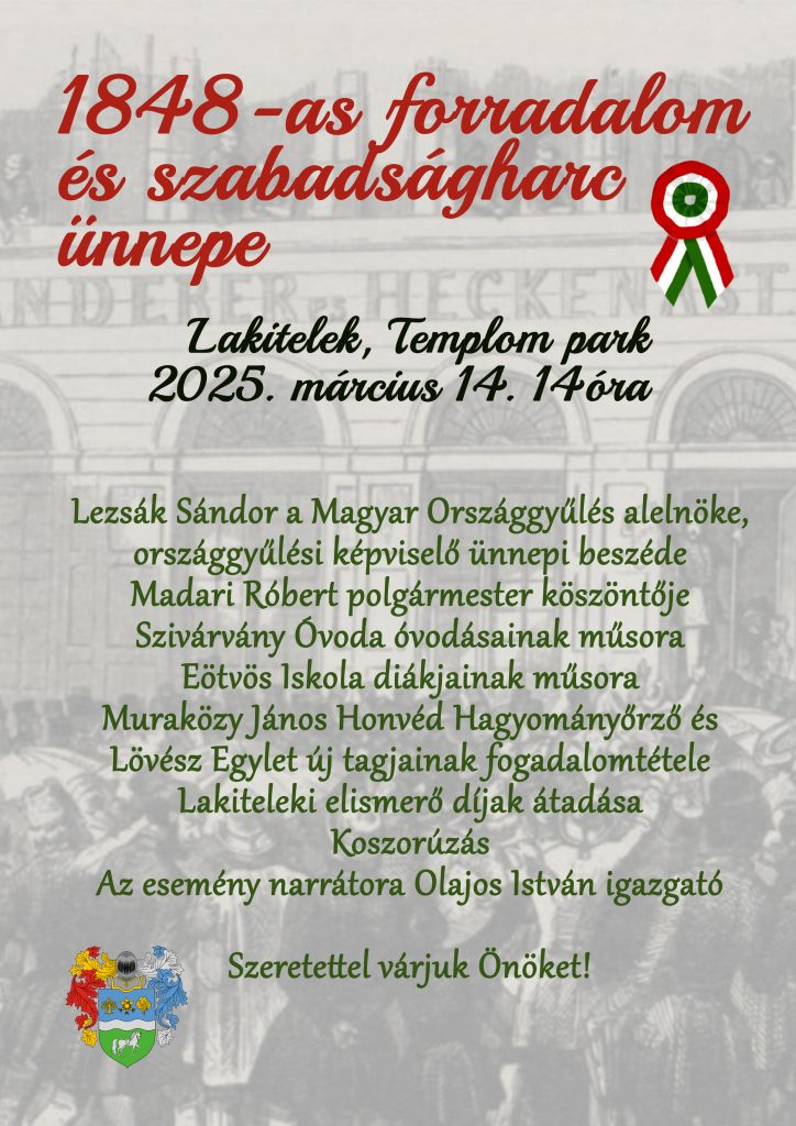 1848-as Forradalom és Szabadságharc Ünnepe