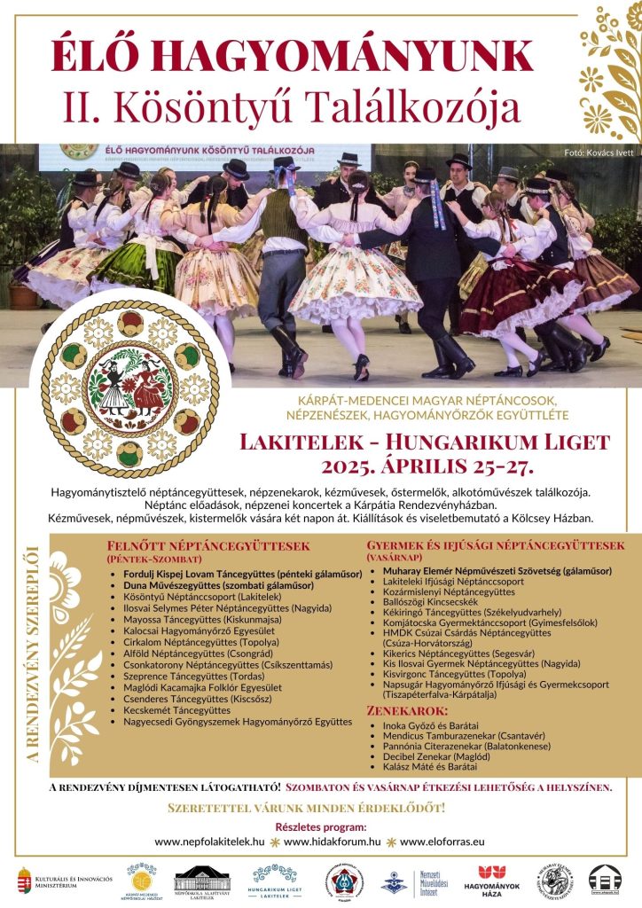 ÉLŐ HAGYOMÁNYUNK II. Kösöntyű Találkozója-plakát