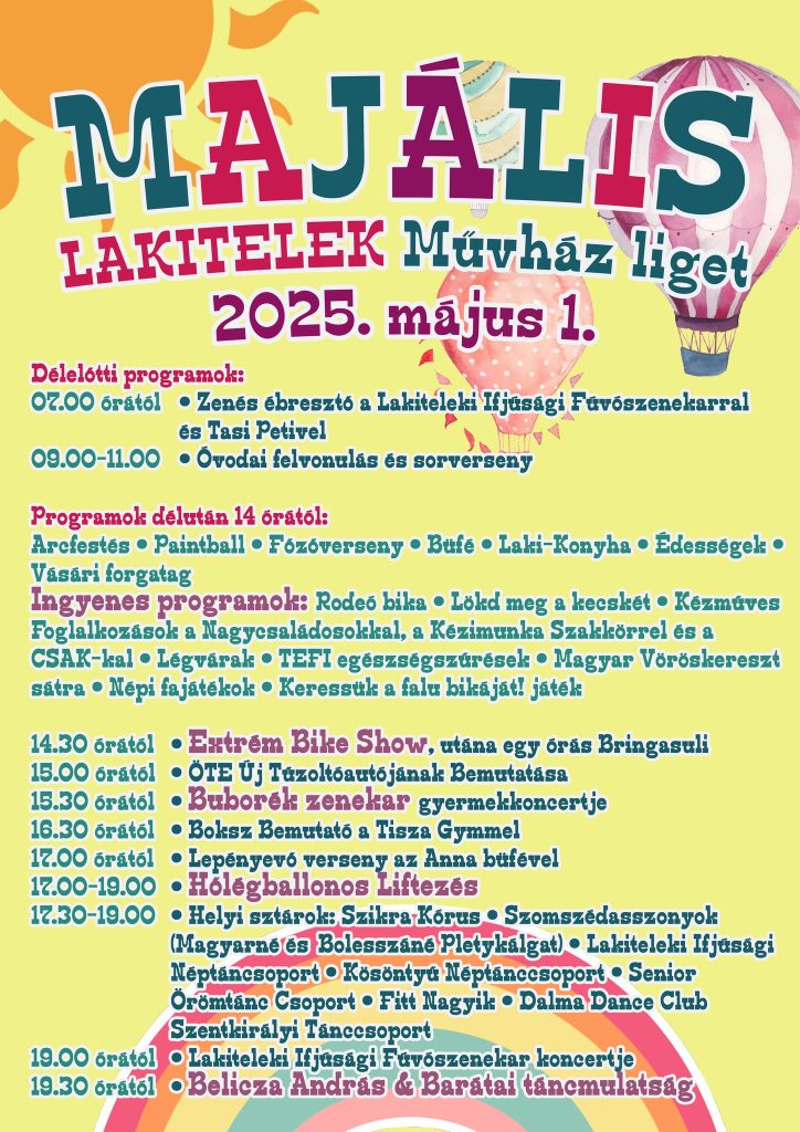 Majális a Művház ligetben