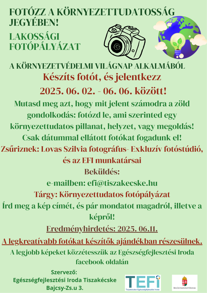 Fotózz a környzettudatosság jegyében!