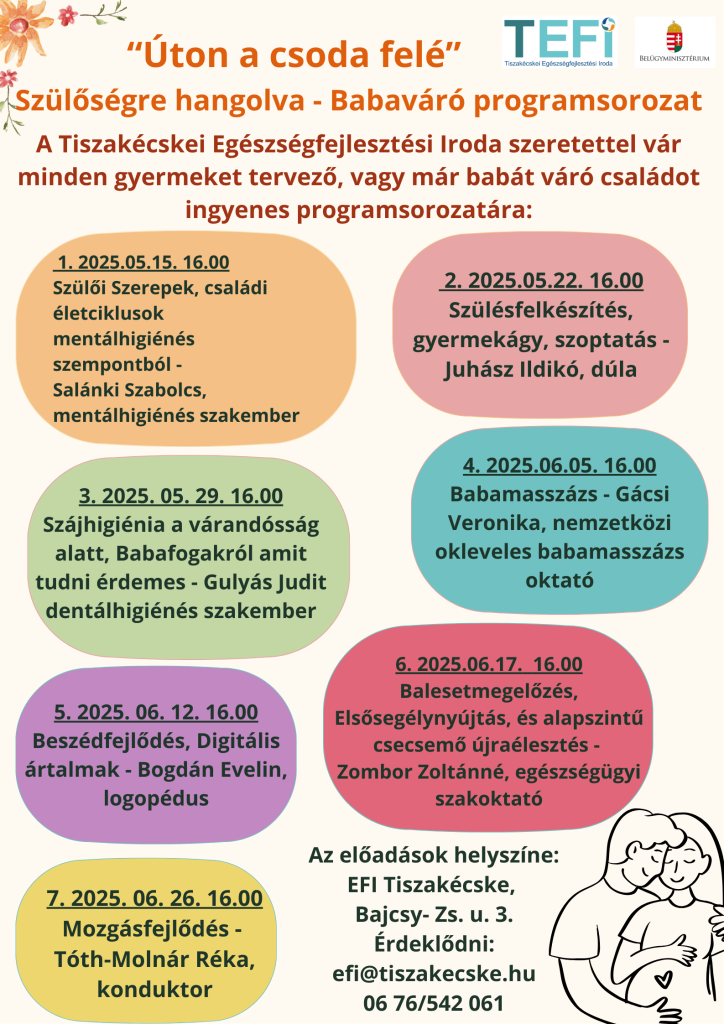 Szülőségre hangolva – Babaváró programsorozat