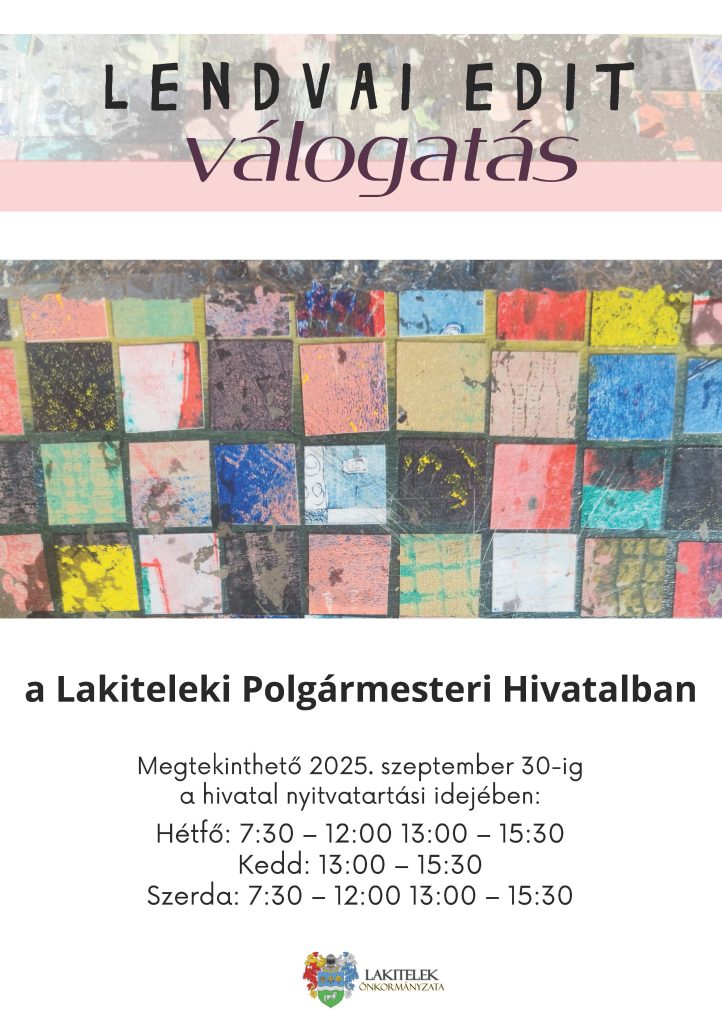 Művészeti kísérletezés – Lendvai Edit válogatás