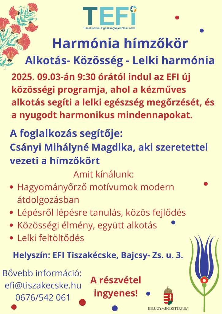 harmónia hímzőkör