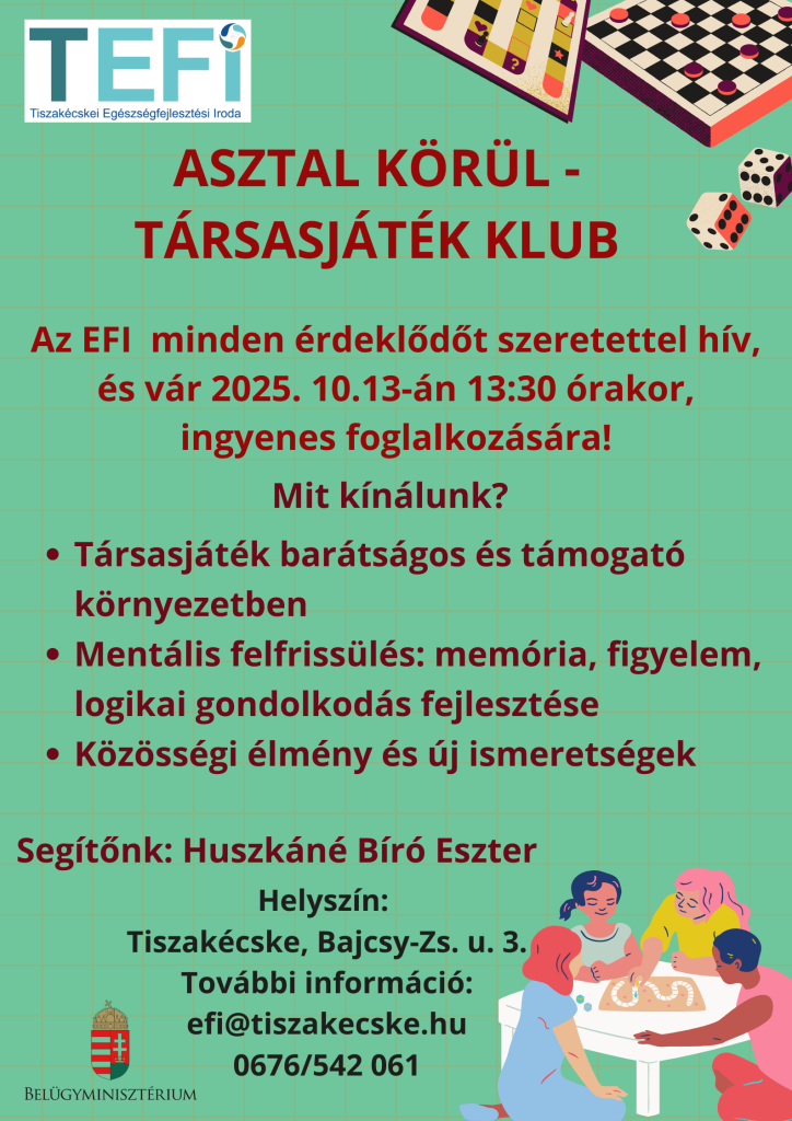 társasjáték klub