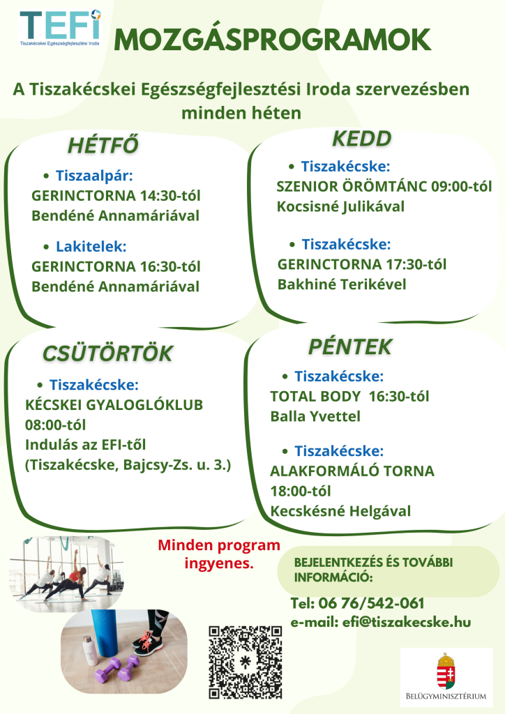 mozgásprogramok