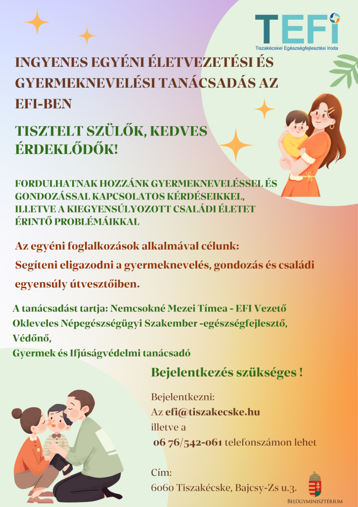 Októberi programok a Tiszakécskei Egészségfejlesztő Iroda szervezésében