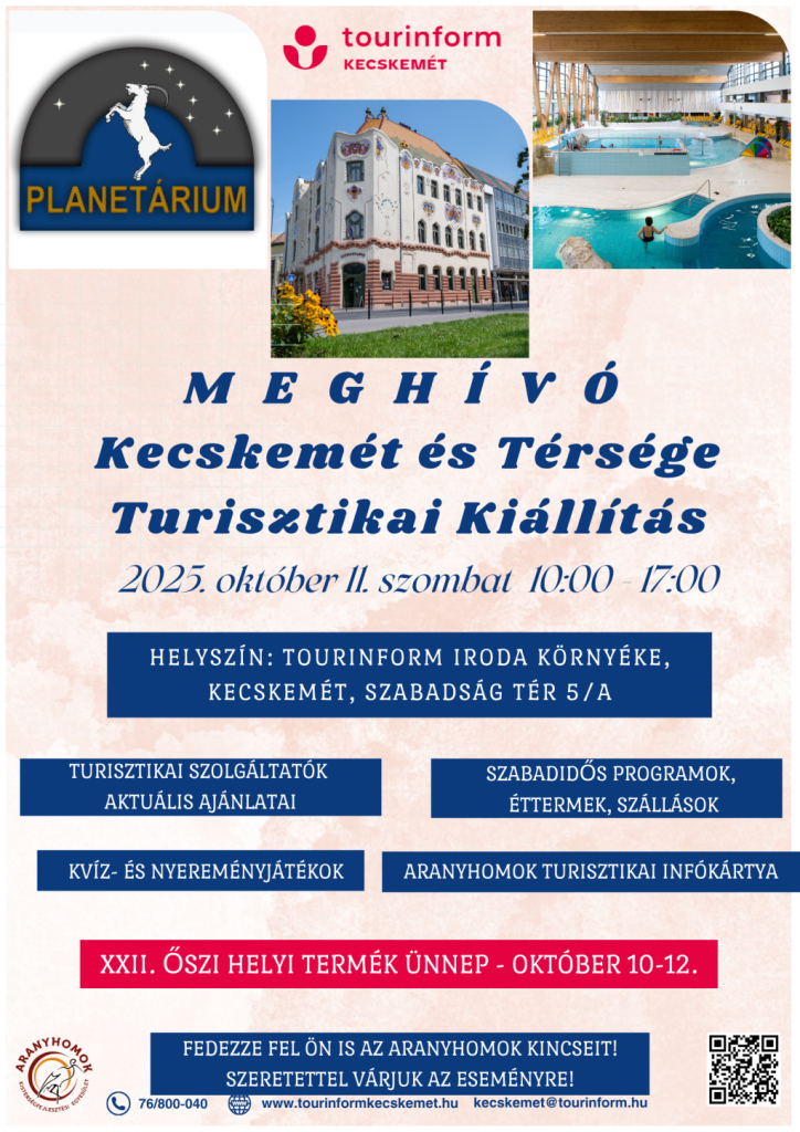 Meghívó Kecskemét és térsége turisztikai kiállításra