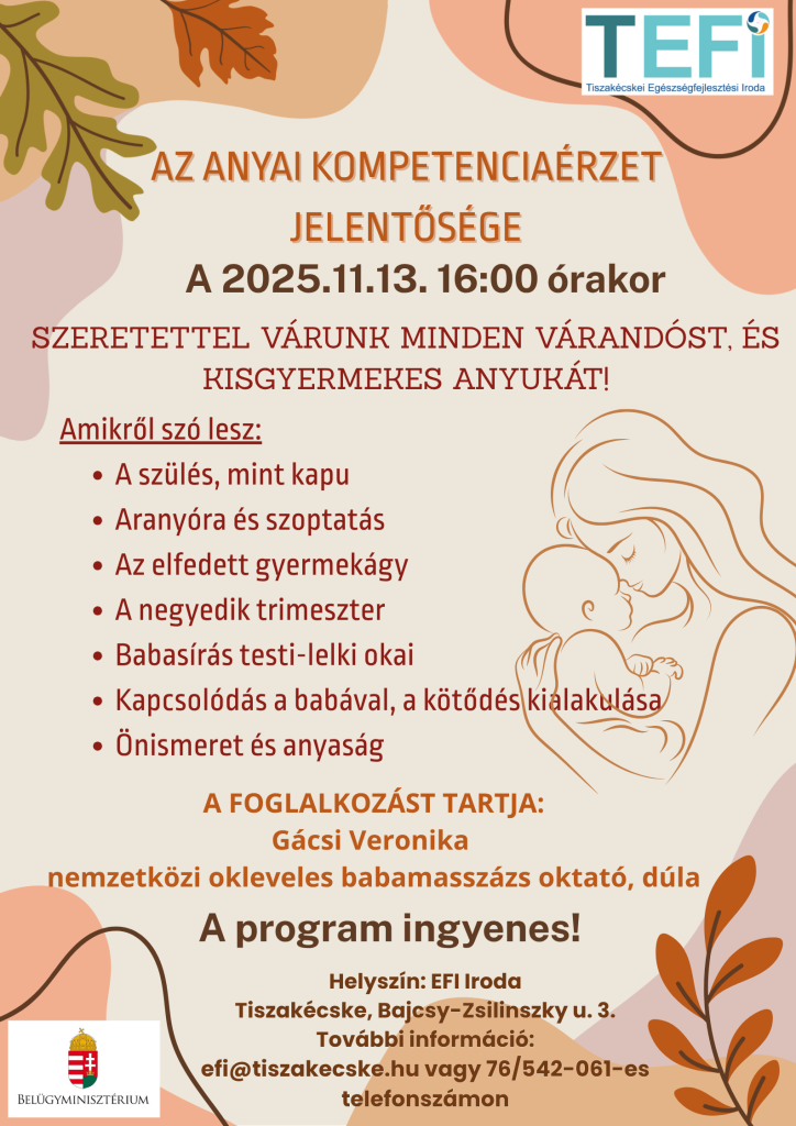 Az anyai kompetenciaérzet jelentősége (1)