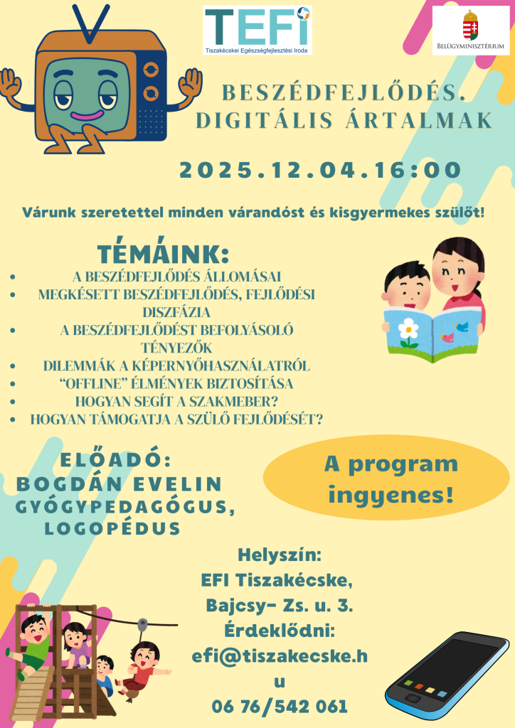 Programok a Tiszakécskei Egészségfejlesztő Iroda szervezésében