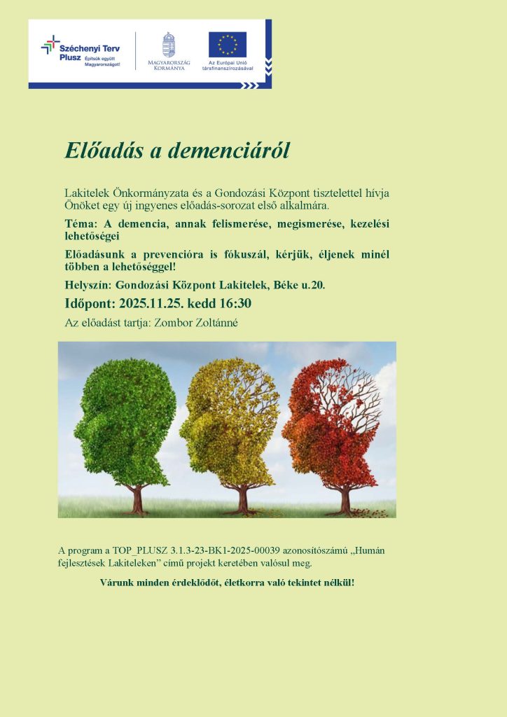 Előadás a demenciáról