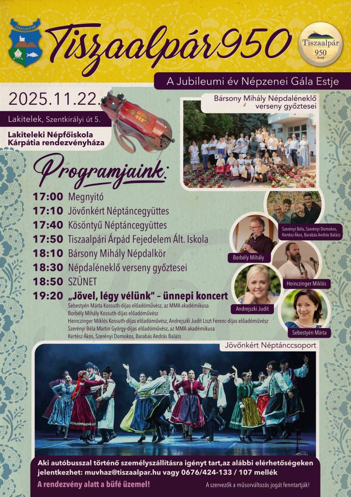 Tiszaalpár 950 – Jubileumi Népzenei Gála Estje