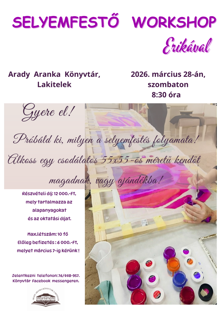 Selyemfestő workshop